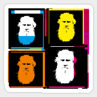 LEO TOLSTOY - Russian writer of War and Peace and Anna Karenina Sticker